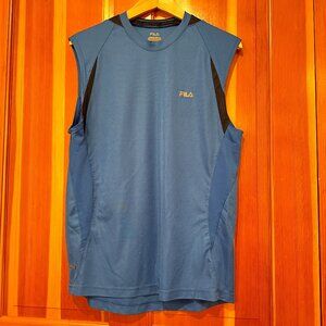 [FILA] Blue and Black Athletic Tank Top - Size M
